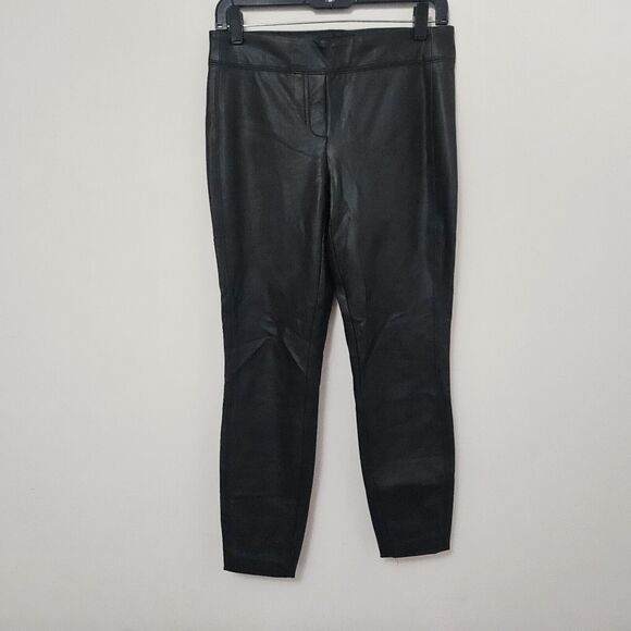 Rachel Zoe Pants - RACHEL ZOE Women's Black Faux Leather Skinny Pants Size 2